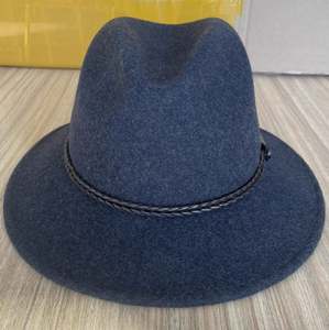 Chapeau en feutre 100 % laine australienne A112003, logo personnalisé, style décontracté, large bord, chapeau jazz unisexe pour hommes et femmes - Product Image 4