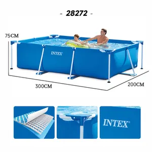 Hot Sale Intex 28270 28271 28272 28273 Outdoor Rechthoek Alberca Bovengronds Zwembad Intex Zwembad