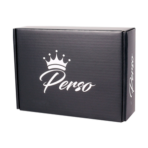 Boîte d'emballage en carton ondulé noire personnalisée avec impression <span class=keywords><strong>de</strong></span> logo UV pliable <span class=keywords><strong>à</strong></span> bon prix - Product Image 3