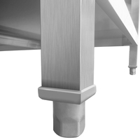 Table de travail extérieure en acier inoxydable résistante aux intempéries pour cantine, camion de restauration, hôtel et fournitures de traiteur