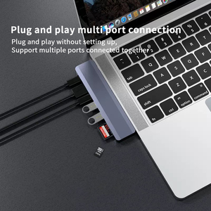 7 in 2 USB Type-C <strong>Hub</strong> with USB 3.0 for 4K 100W PD <strong>SD</strong> <strong>Card</strong> <strong>Reader</strong> for Mac &amp; Laptop - Product Image 6