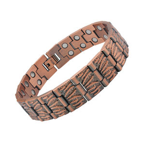 Nuevo Brazalete Magnético de Cobre <span class=keywords><strong>para</strong></span> Hombre con Doble Hilera de <span class=keywords><strong>Iones</strong></span> <span class=keywords><strong>Negativos</strong></span>, Energético, Saludable, <span class=keywords><strong>para</strong></span> la Artritis, Moderno - Product Image 1