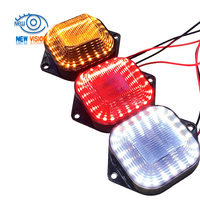 Feu de signalisation LED double forme carré-triangle pour véhicule 12V, étanche, feu de freinage, clignotant, marche arrière, lumière de sécurité, feu d'avertissement pour voiture