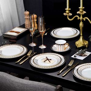 Hot Sale Royal Style 24 Pcs Hotel Promotion Gold Stainless Steel Cutlery Set - Product Image 6