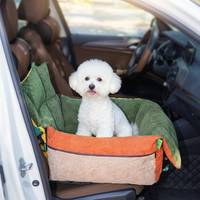 Siège de voiture multifonctionnel pour chien, sac de transport pour animaux de compagnie, lit de voyage doux, coussin de sécurité pour petits chiens et chats, aventures en voiture et en plein air