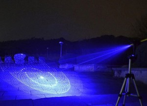 Con trỏ <span class=keywords><strong>laser</strong></span> màu xanh với bộ sạc kính 5 đầu pin và hộp kim loại - Product Image 5