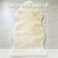 Tapis en peau de mouton véritable de qualité médicale, laine naturelle, tapis moelleux en peau de mouton pour bébés et enfants, décoration intérieure