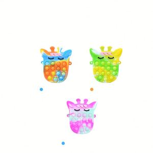 Porte-monnaie décontracté et tendance Pioneer Rodent Exterminator, sac bandoulière en silicone amusant à bulles anti-stress motif cerf de dessin animé - Product Image 4
