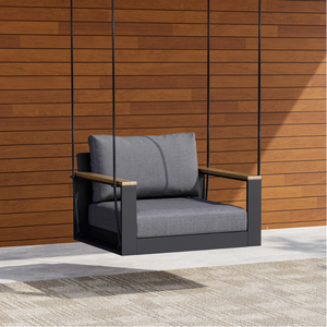 Columpio <span class=keywords><strong>Colgante</strong></span> Moderno de Alta Calidad para Exteriores, Sofá Columpio con Marco de Aluminio Metálico para Jardín o Muebles de Hotel - Product Image 2