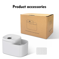 Boîte à mouchoirs multifonctionnelle en ABS personnalisée 2 en 1 avec porte-serviettes en papier et plateau de rangement pour comptoir