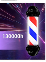 Lampe LED Cylindrique Murale Extérieure Étanche à Haute Luminosité Rotative pour Salon de Coiffure et Barbier - Modèle M. Zhou