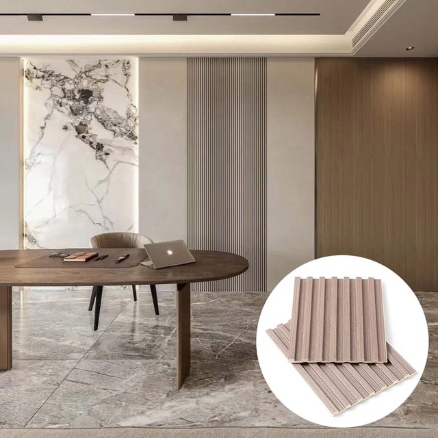 China Factory Cheap Price 150*8 WPC Wooden Wall Cladding Panels Decorative Boards WPC Wainscoting Panels