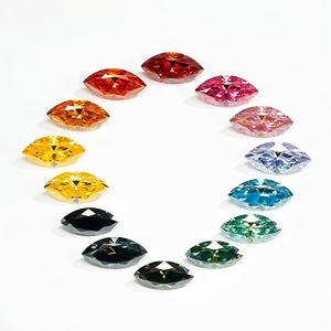 Pierre précieuse en moissanite de coupe marquise Viresa, différentes couleurs, certificat VVS GRA, 0,5-3 ct, 4x8 mm-7x14 mm, <span class=keywords><strong>prix</strong></span> de gros, bijoux - Product Image 2