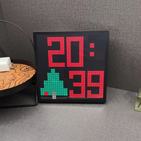 Nouveau modèle d'écran à pixels Bluetooth LED, cadre photo de bureau, écran à pixels créatif DIY, écran mural à pixels, lumière d'ambiance