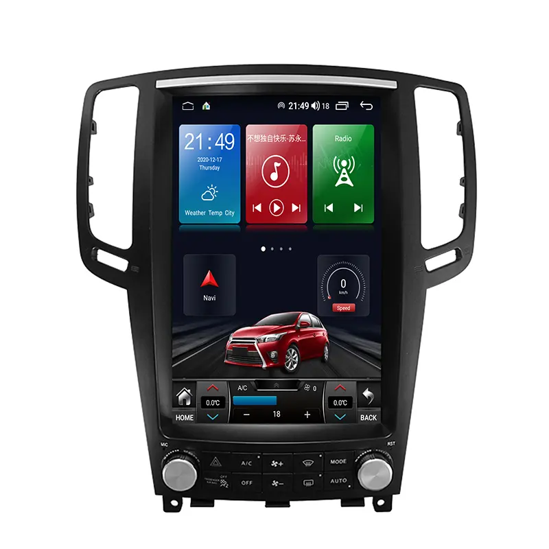 Nieuwste Product! Tesla 6 + 128Gb Android 11 Auto Dvd Radio Video Speler Voor Infiniti G37 G25 Met Auto Gps Navigatie