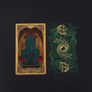 Baraja de <span class=keywords><strong>tarot</strong></span> completa de los mitos de Cthulhu, 78 cartas con guía, juego de adivinación de fantasía oscura - Product Image 4