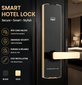 Cerradura Inteligente para Puerta de Hotel con Tarjeta RFID, Cerradura Electrónica sin Llave de Acero Inoxidable, Cerradura con Tarjeta de Proximidad, Funciona con Batería, para Puerta Moderna de Madera - Product Image 4