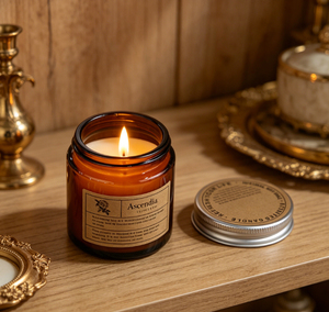 Bougie parfumée en cire de soja dans un bocal en verre, bougie d'ambiance pour la maison, étiquette privée OEM ODM, bougie cadeau - Product Image 3