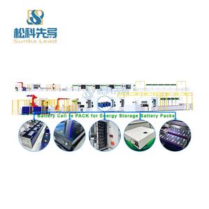Ligne de production de modules de stockage d'énergie industriels et commerciaux semi-automatiques robotisés SUNKA LEAD, 8-10 PPM - Product Image 1