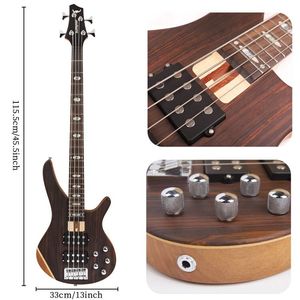Azz-tablero de ingerboard de 24 Frets 4 S, ordeño lectrico, cuello de caoba - Product Image 2