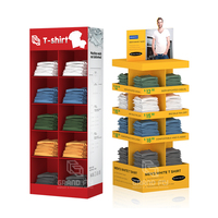 Support d'affichage temporaire pour t-shirts, présentoir en carton pour promotion, support de vêtements