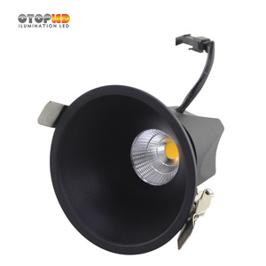 Luz descendente led <span class=keywords><strong>ugr</strong></span> <span class=keywords><strong>19</strong></span>, 7W, negra, empotrada, antideslumbrante, 2700K, para Proyecto de hotel - Product Image 2
