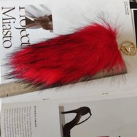 Porte-clés en fausse fourrure de renard en gros, design tendance et adorable, porte-clés en fourrure de renard moelleux et pas cher, breloque décorative pour clés de voiture et sacs à main