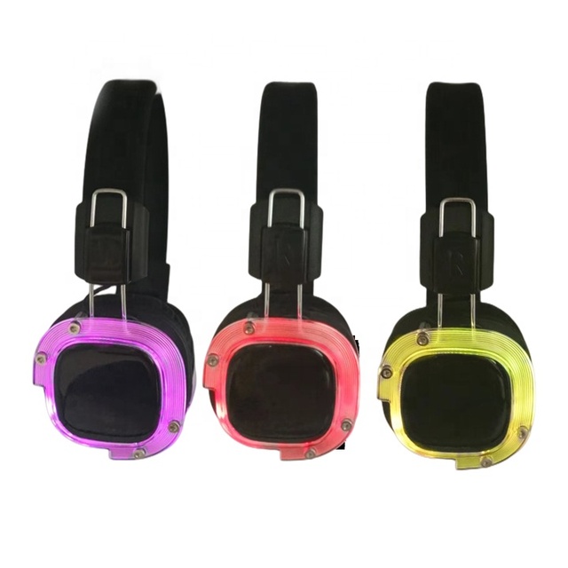 F8B  Wireless Yoga Headset Rf-309 Silent Sound System Silent Disco Headphone Package