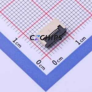 FC05-S09FCT-00 FFC/FPC Connector SMD,P=0.5mm,Horizontal Mount Connector Flip Cover Type Bottom Contact 9P 0.5mm - Product Image 1