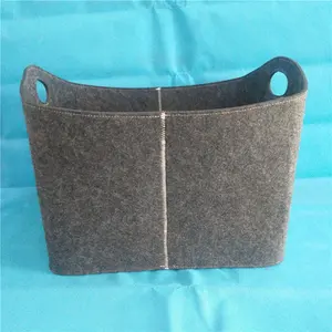 Складная сумка для хранения из войлока, деревянная Сумка-держатель для переноски, 5 мм, корзина из войлока для дрова