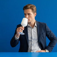 Verres à vin en acrylique de design moderne, gobelets à eau en plastique pour mariages, vente en gros
