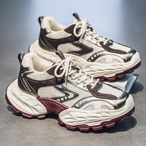 Zapatillas Deportivas de Plataforma Baja con Cordones para Hombre, Estilo Vintage, Transpirables, Antideslizantes y Resistentes a las Manchas - Product Image 3