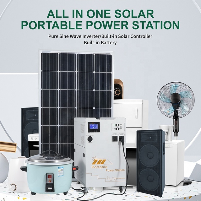 110V 220V 500W 5KW 10KW 20KW Solar Portable Power Station Off-grid Lithium-ion Generator Kit