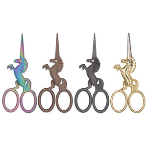 Unicorn Shape Embroidery Scissors Stainless Steel Mini Thread Cutters Home Use Craft Shears - Product Image 2