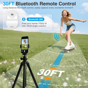 Từ Núi Kết Nối Không Dây Với Điều Khiển Từ Xa Phía Sau Máy Ảnh Cho Ảnh Tự Sướng Vlog Dòng Sống Tương Thích Tất Cả Các Loại Của Điện Thoại - Product Image 2