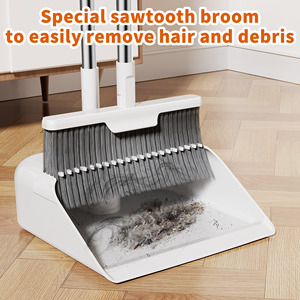 Sinh thái thân thiện đứng thẳng chổi và bụi Pan Bàn chải dài xử lý chổi quét dọn Combo Tay chổi và quét dọn hình ảnh - Product Image 4