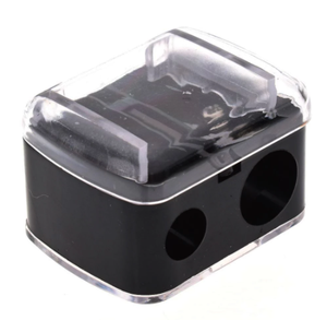 Peruncing Pensil 2 Lubang Bentuk Bulat, Peruncing Pensil Alis Murah 1 Buah - Product Image 1