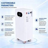 Batería Solar LiFePO4 de 51.2V 16kWh Montada en Pared, 314Ah 10KW, Almacenamiento de Energía Doméstica con Monitoreo CAN RS485 Bluetooth WiFi