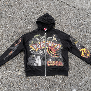 メーカーカスタム6XLメンズ冬用ジャケットリバーシブルシェルパフリースフェイクファー厚いパッチワークフルフェイスジッププリント - Product Image 4