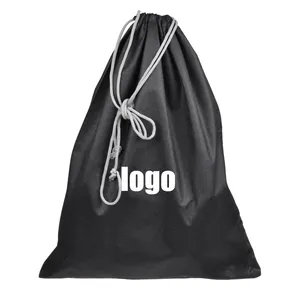 Wholesale high quality Travel Slippers Double rope drawstring bag reusable waterproof Non woven shoes dust-proof bag