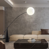 Lámpara de Pie LED de Estilo Nórdico para Sala de Estar Junto al Sofá con un Diseño Creativo Único y Moderno de Lujo Ligero