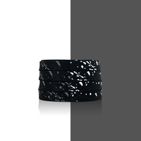 1 paire de lacets en polyester imprimés, lacets pour chaussures plates, personnalisés, à paillettes, vente en gros