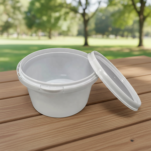 HACAMY - Cubos Redondos Desechables Ecológicos de Plástico PP de Grado Alimenticio con Tapas Herméticas, Venta al por Mayor - Product Image 1