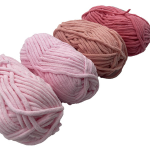 Fil épais en polyester recyclé teint, 100 % polyester, type chenille, populaire sur le marché américain pour le tricot à la main - Product Image 4