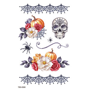 Manchon Peel-Off créatif conçoit des imprimés floraux durables imperméables pour les autocollants de <span class=keywords><strong>tatouage</strong></span> de demi-<span class=keywords><strong>bras</strong></span> à la mode - Product Image 3