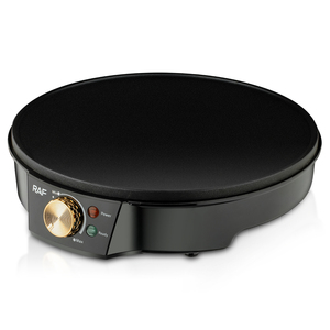 เครื่องทำแพนเค้ก RAF 1200W กระทะเครปแบบแบน ขนาดพื้นผิวทำอาหาร 310 มม. ร้อนเร็ว แผ่นเคลือบกันติด สำหรับใช้ในชีวิตประจำวัน อบเค้ก ทำขนม - Product Image 1