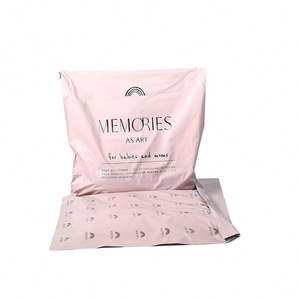 Logotipo Personalizado Impreso Biodegradable para Bolsas - Embalaje de Envío Impermeable y Reciclable - Product Image 1