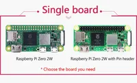 Raspberry Pi Zero 2W 1 GHz 4 cœurs 64 bits Arm Cortex-A53 CPU 512 Mo SDRAM BLE/WiFi avec connecteur à broches pour la programmation de robots et le contrôle industriel