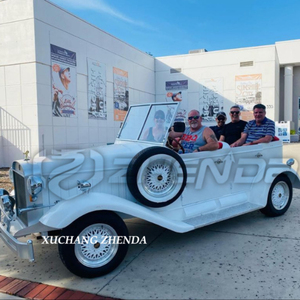 Coche clásico superventas estándar americano Retro clásico/placas de número registrables legales de carretera carros de Golf de coche vintage a la venta - Product Image 2