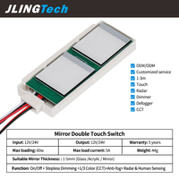 Interrupteur intelligent à détecteur de mouvement radar 12V 60W avec portée de détection de 0 à 3 m pour miroir LED de salle de bain